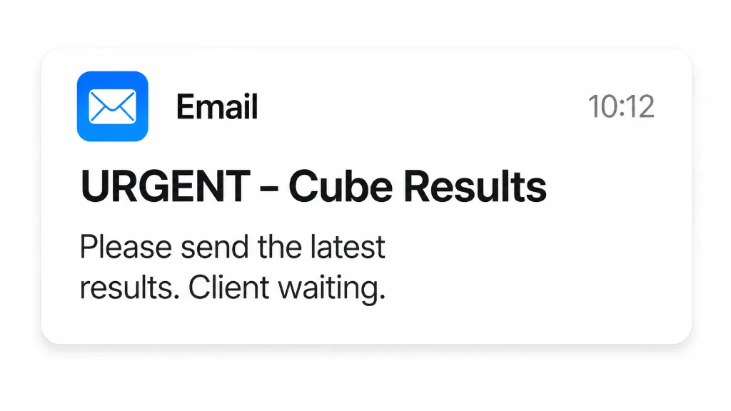 Email notification